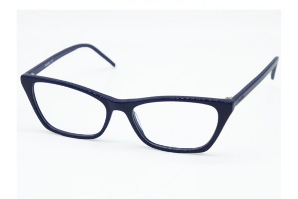 frame glasses anna riska women cat eye shape navy blue acetate
