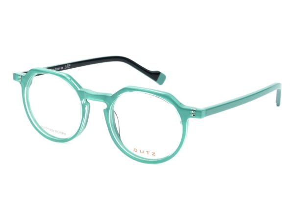 frame glasses dutz men women round bright aqua acetate