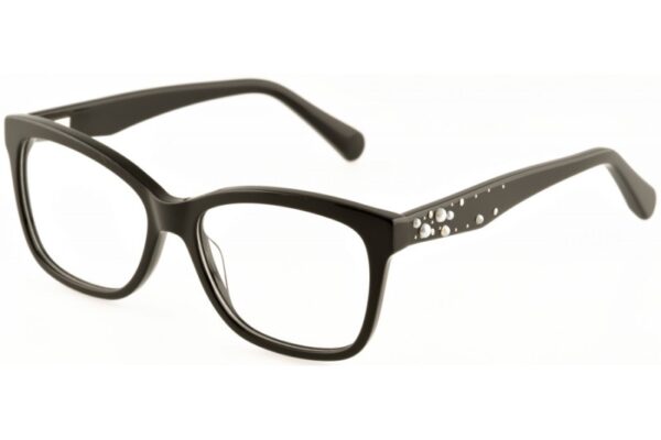 frame glasses envy women butterfly black acetate decorated temples