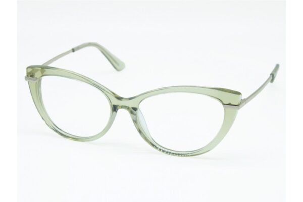 frame glasses envy women butterfly transparent acetate silver metallic temples