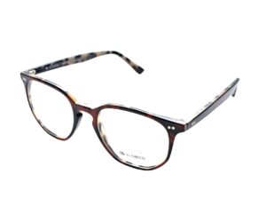 frame glasses el greco men women unisex round/polygonal shape brown havana acetate