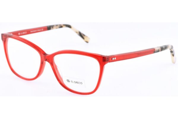 frame glasses el greco women butterfly shape red acetate tartaruga temple tips