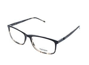 frame glasses hoffman men rectangular shape black acetate crystal details