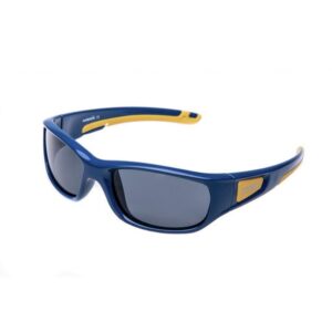 sunglasses kids marasil boys sport navy blue color orange details fume polarized lenses uvprotection