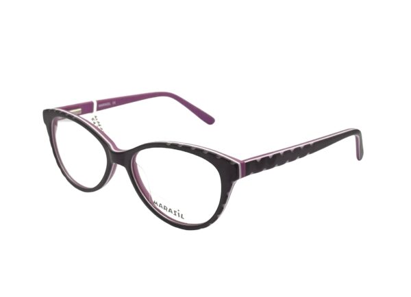 eyeglasses marasil frame junior kids girls butterfly shape purple plastic frame