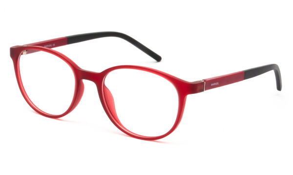 frame glasses kids marasil boys girls round shape burgundy acetate black temple tips