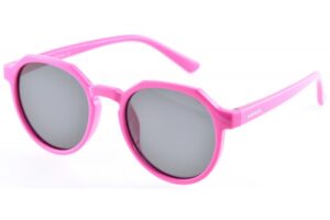 sunglasses kids girl marasil round shape purple acetate fume polarized lenses uvprotection