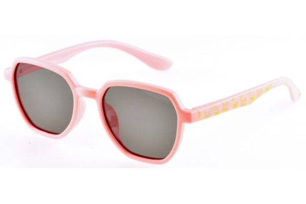 sunglasses kids marasil girl polygonal shape acetate pink color