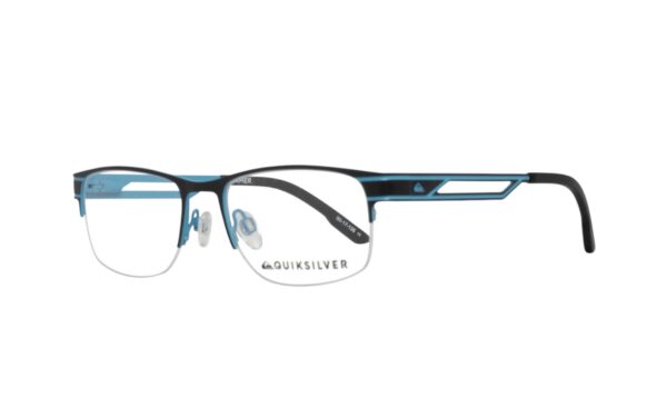 eyeglasses quiksilver men rectangular shape nylor frame black plastic frame aqua details