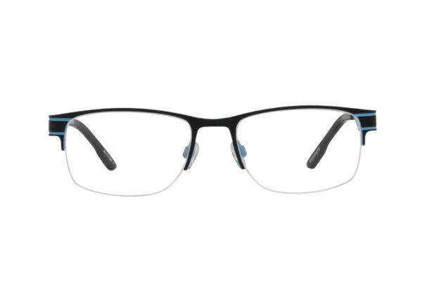 eyeglasses quiksilver men rectangular shape nylor frame black plastic frame aqua details