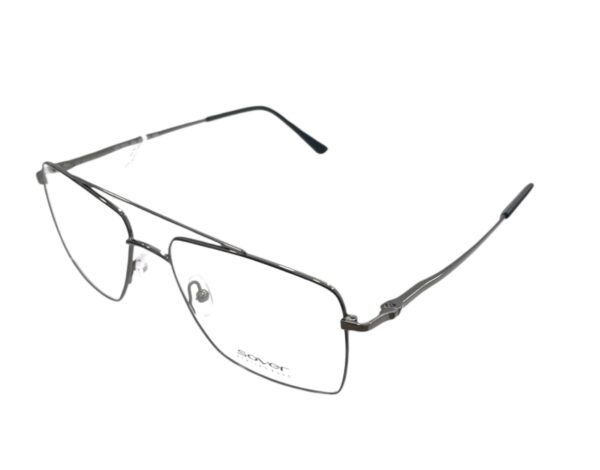 eyeglasses sover men aviator shape gun metal metallic frame