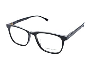 frame glasses tailor made men women square shape black acetate