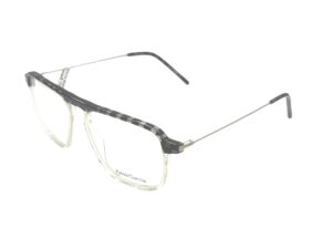 frame glasses men women xavier garcia transparent acetate black and grey details