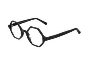 frame glasses zeus dione men women unisex polygon black acetate