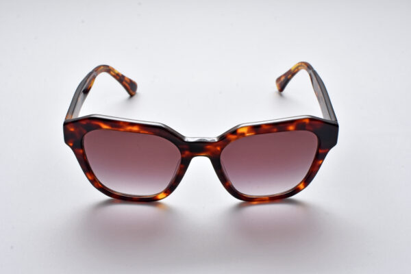 sunglasses tailor made women butterfly shape brown havana acetate gradient brown lenses uvprotection