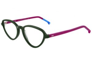 frame glasses urban owl women butterfly shape olive color acetate fuchia temples