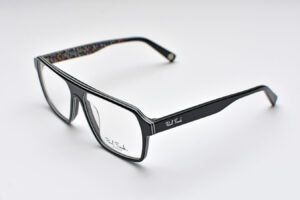 frame glasses paul frank men oversized square shape black acetate white details