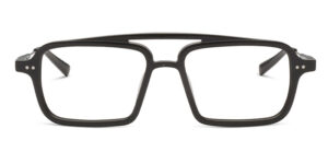 Frame glasses kreuzbergkinder men square shape double bridge dark grey color acetate