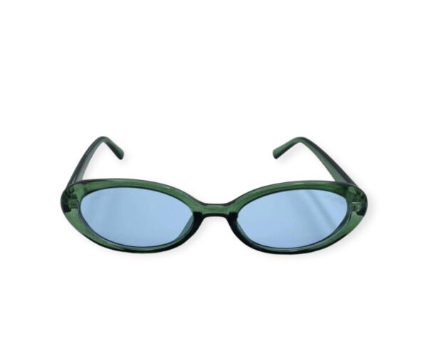 Sunglasses tetras community women oval shape crystal green acetate aqua lenses uvprotection