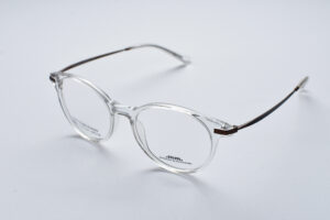 frame glasses madamme monsieure men women unisex round shape transparent acetate metal sides