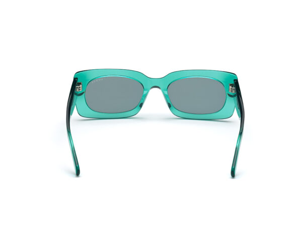 sunglasses guess women rectangular green color plastic frame fume lenses uvprotection
