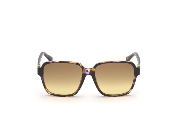 sunglasses guess women square shape violet-brown acetate gradient brown lenses uvprotection