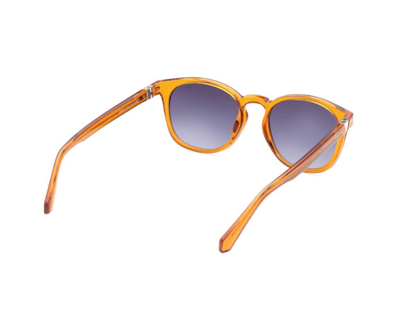 sunglasses guess men round shape plastic frame orange color fume degrade lenses uvprotection