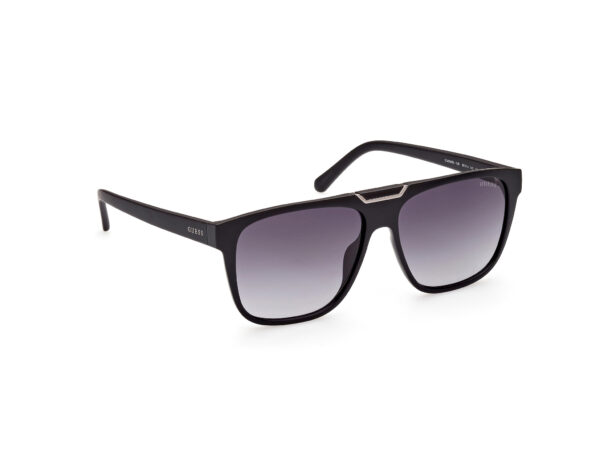 sunglasses guess men square shape black acetate fume degrade lenses uvprotection
