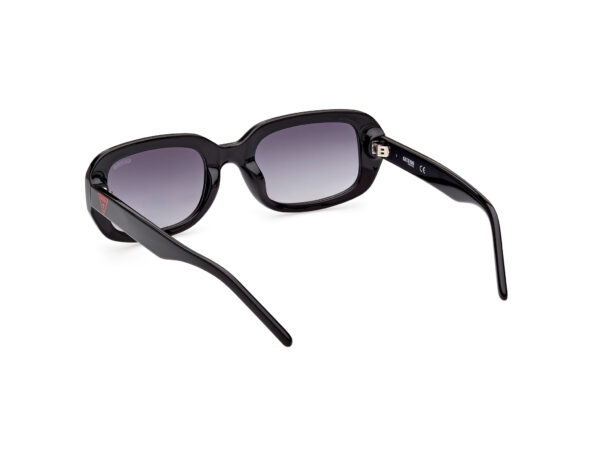 Sunglasses guess women rectangular shape black acetate fume gradient lenses uvprotection