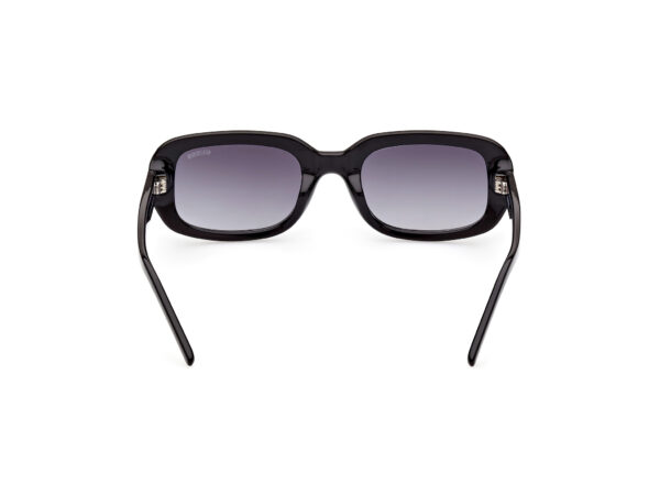 Sunglasses guess women rectangular shape black acetate fume gradient lenses uvprotection