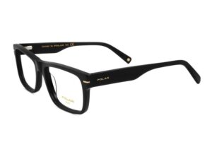 eyeglasses polar men women unisex square shape black acetate