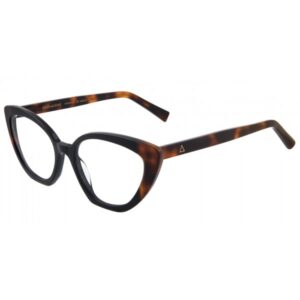 eyeglasses zeus and dione women butterfly shape black and brown havana acetate