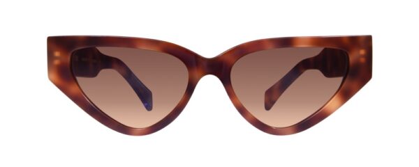 sunglasses urban owl women cat eye shape brown havana acetate handmade gradient brown lenses uvprotection