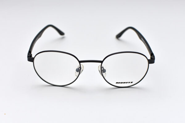 eyeglasses moritz men women unisex round shape black metallic frame