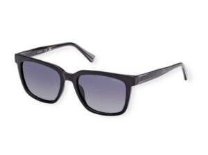 sunglasses guess men square shape black acetate gradient fume polarized lenses uvprotection