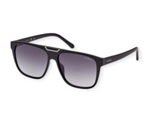 sunglasses guess men square shape black acetate fume degrade lenses uvprotection