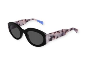 sunglasses urban owl women oval shape black acetate handmade fume lenses uvprotection