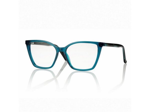 eyeglasses centrostyle glasses women butterfly shape green plastic frame black temples