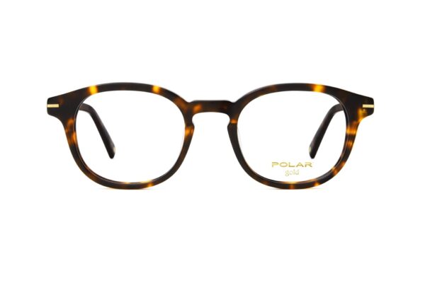 eyeglasses polar glasses frame round shape brown havana acetate men women unisex