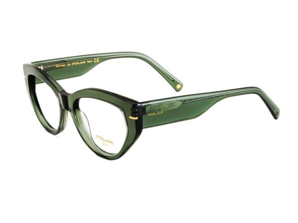 eyeglasses polar frame glasses women butterfly shape green/olive green crystal acetate