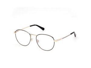 eyeglasses gant glasses frame women round shape metallic frame gold and black color