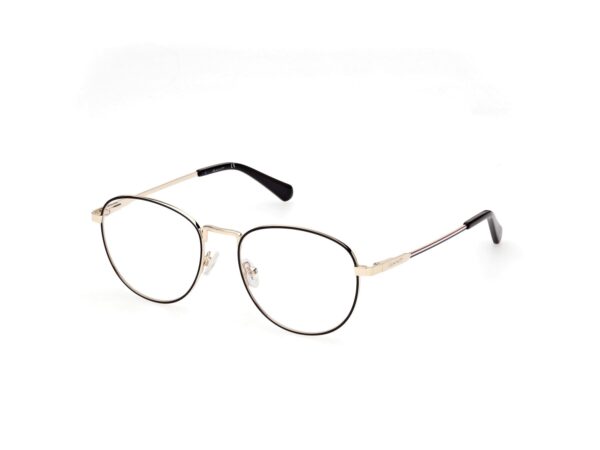 eyeglasses gant glasses frame women round shape metallic frame gold and black color