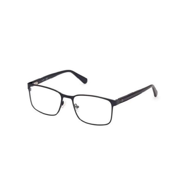 eyeglasses guess glasses men square shape metallic frame black color