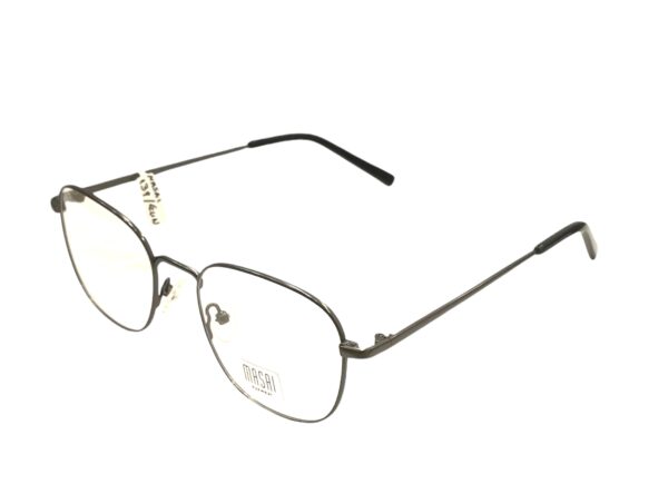 eyeglasses masai glasses frame square shape men women unisex gun metallic frame