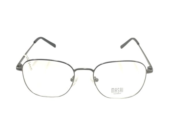 eyeglasses masai glasses frame square shape men women unisex gun metallic frame