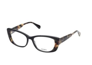 eyeglasses max&co glasses frame women rectangular slightly butterfly black acetate brown havana temples