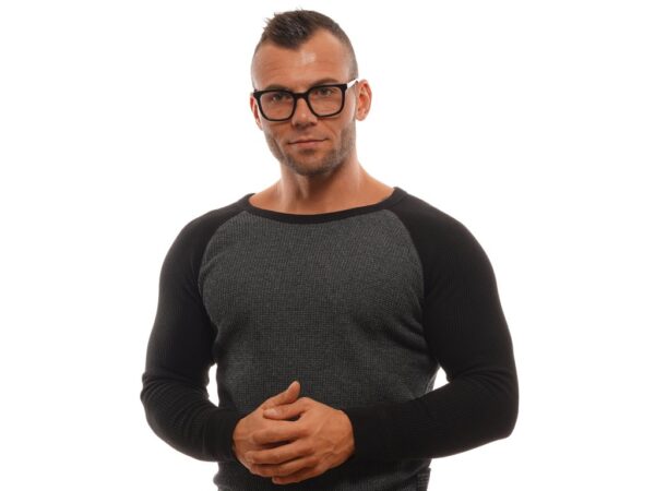 eyeglasses gant men square shape slighly oversized black acetate