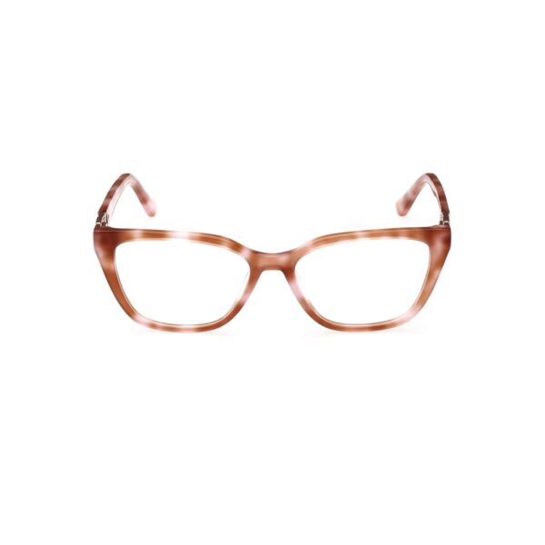 eyeglasses guess women butterfly shape brown tortuga acetate gold metal decorations on temples