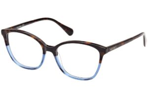 eyeglasses max&co woemen butterfly shape brown havana and blue bicolor acetate