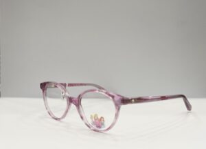 eyeglasses frozen disney girls children round shape crystal purple plastic frame